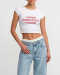 Baby tee: I support women