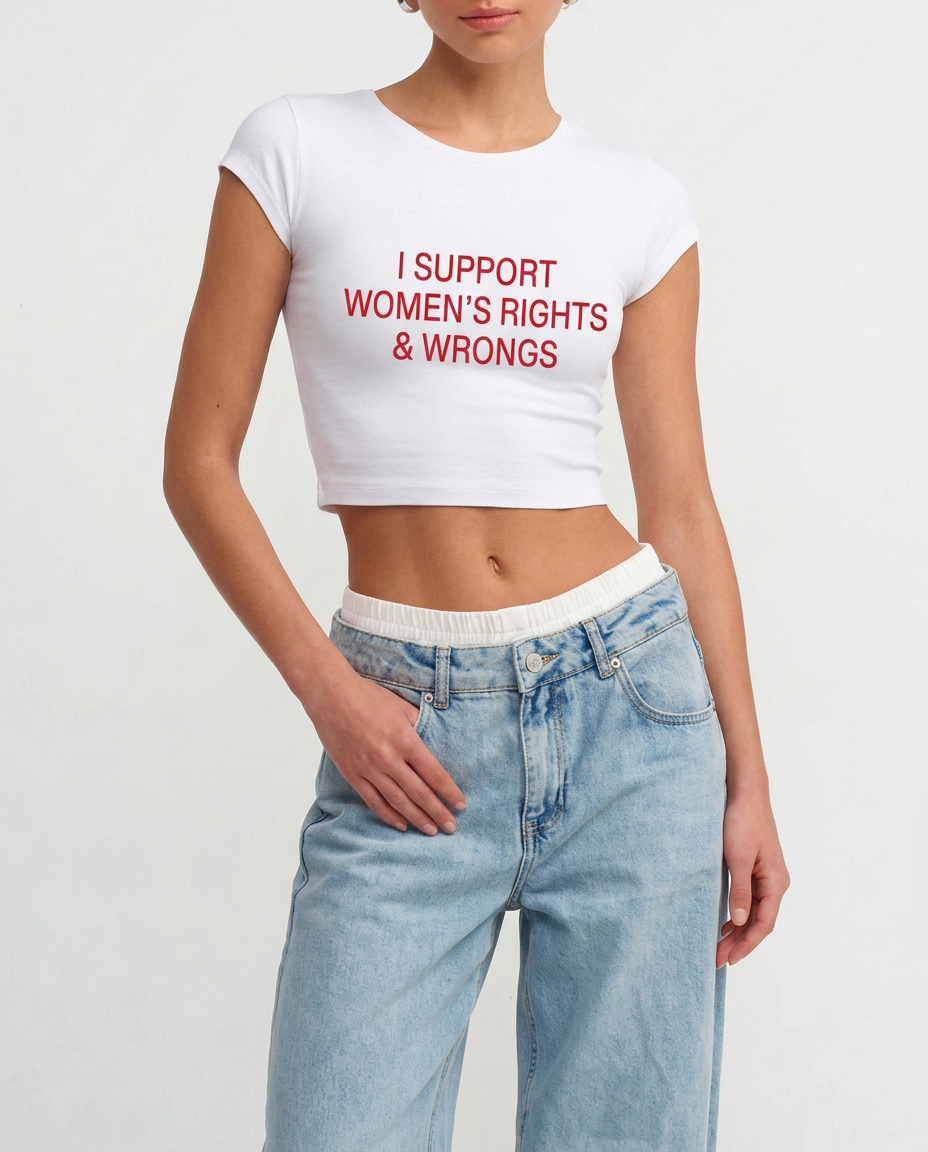 Baby tee: I support women