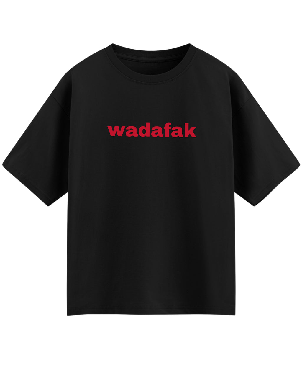 Black Oversized T-shirt Front Design