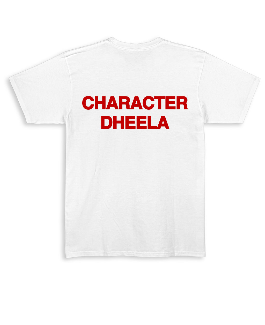 White Regular Fit T-shirt Back Design
