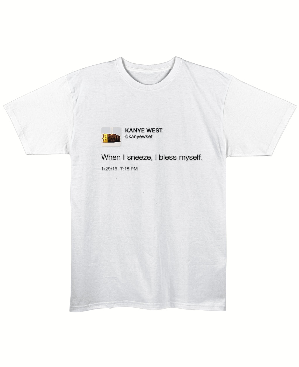 White Regular Fit T-shirt Front Design
