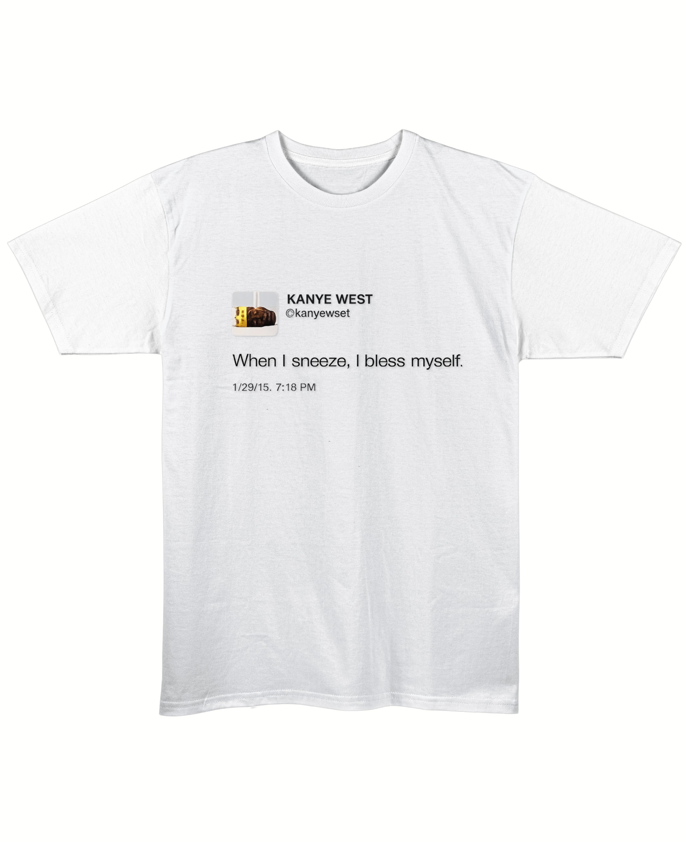 White Regular Fit T-shirt Front Design