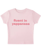 Baby Pink Baby Tee Front Design