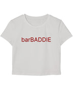 White Baby Tee Front Design