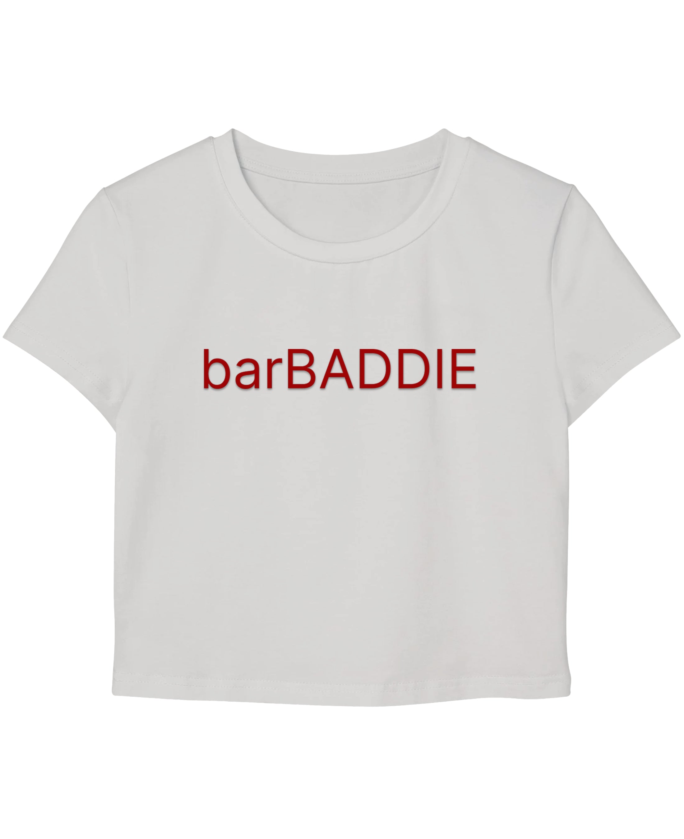 White Baby Tee Front Design