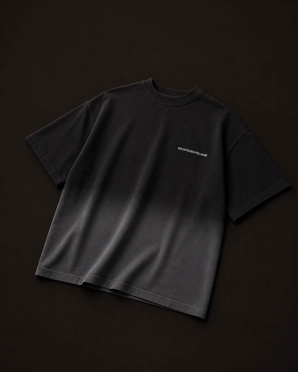 Basic Boxy Black Ombre T-shirt