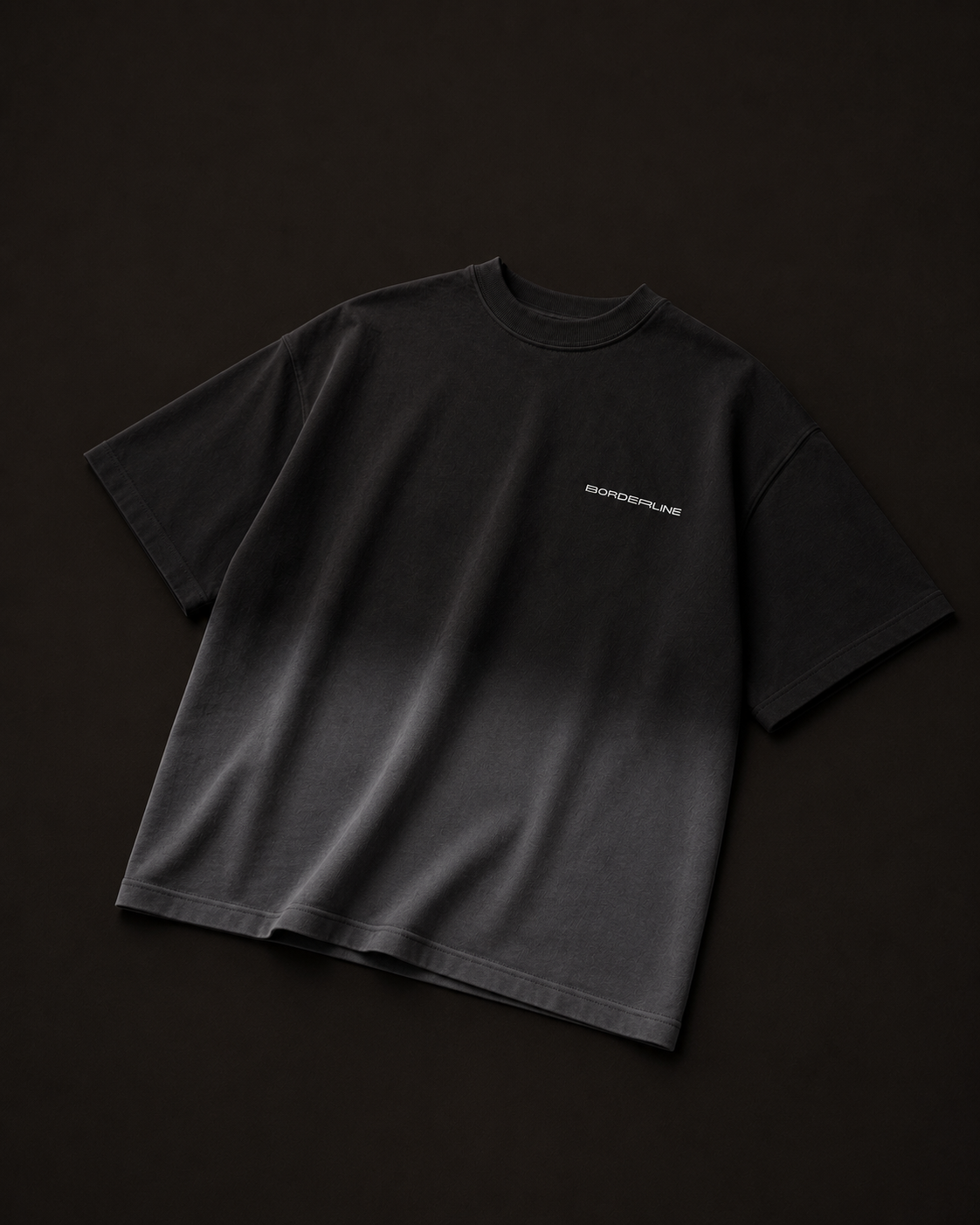 Basic Boxy Black Ombre T-shirt