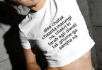 White baby tee: Chatak chaata